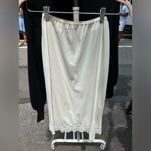 Vintage White slip skirt